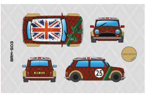 MINI COOPER CHRISTMAS GOLD GREEN SPECIAL EDITION