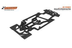 CHASIS 3DP P-9X8 HYPERCAR GTP DE SCALEAUTO PARA SOPORTE MOTOR RT4