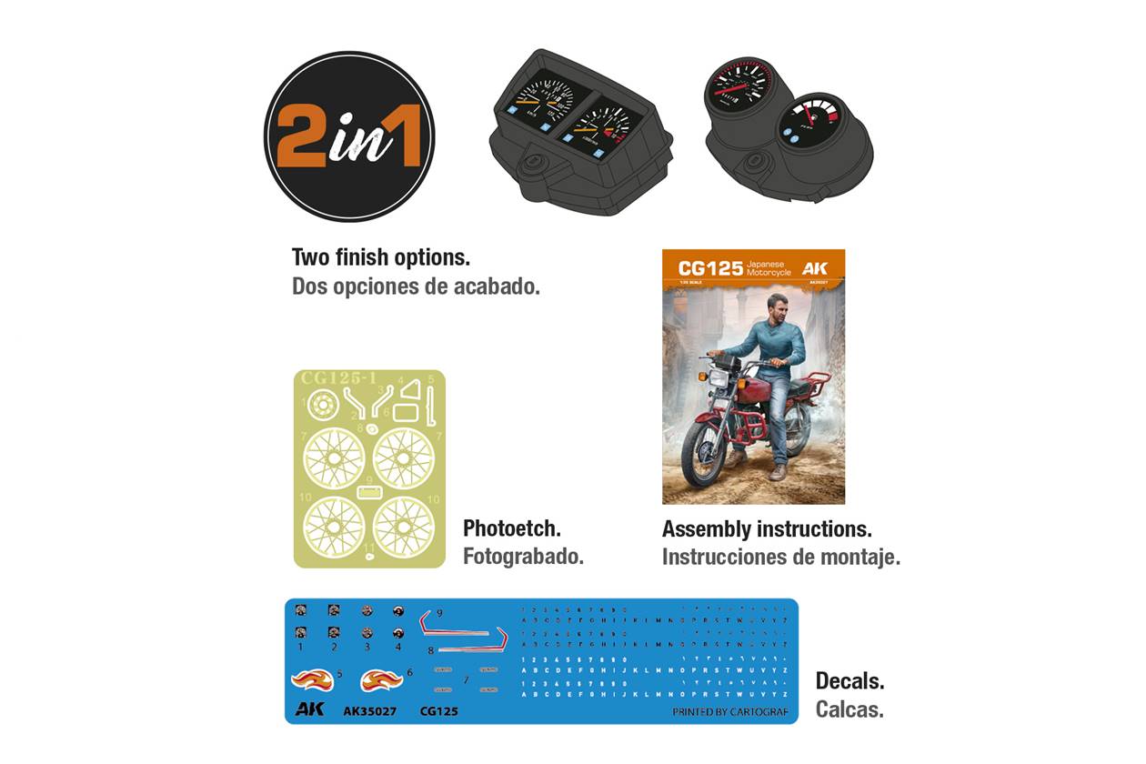 CG125 JAPANESE MOTORCYCLE 1/35 - Image 4