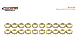 SEPARADORES EJE DE 3mm. EN LATON 1mm.