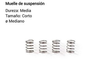 MEDIUM HARDNESS SUSPENSION SPRING - SHORT - MEDIUM Ø
