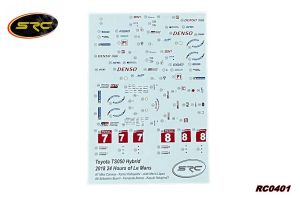 CALCAS 1/32 TOYOTA TS50 HYBRID LMP1 - 24H. LE MANS 2018