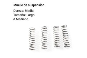 MUELLE DE SUSPENSION DUREZA MEDIA - LARGO - Ø MEDIANO