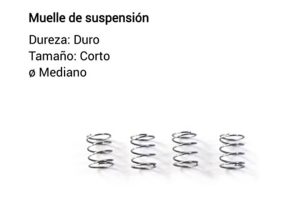 SUSPENSION SPRING HARDNESS - SHORT - Ø MEDIUM