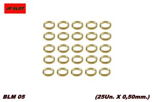 SEPARADORES EJE DE 3mm. EN LATON 0,5mm.