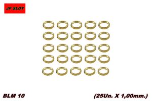 SEPARADORES EJE DE 3mm. EN LATON 1mm.