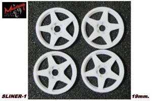 TAPACUBOS SLINER-1 WHITE 19mm.