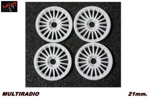 TAPACUBOS MULTIRADIO WHITE 21mm.