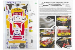 DECALS 1/24 FORD ESCORT WRC - YPRES RALLY 1998