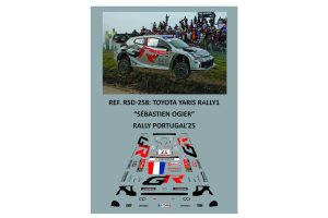 DECALS 1/32 TOYOTA YARIS RALLY1 (RALLY PORTUGAL 2025)