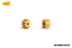 BRASS PINION 11d. DIAMETER 6mm.