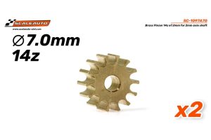 ERGAL PINION 14th. DIAMETER 7mm.