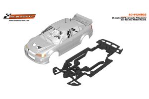 SCALEAUTO MITUSBISHI EVO 3DP CHASSIS FOR RT3 ENGINE MOUNT