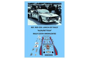 CALCAS 1/32 LANCIA 037 - RALLY COSTA SMERALDA 1982