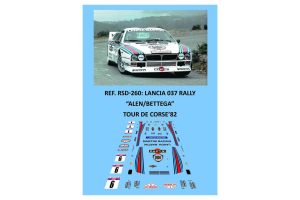 CALCAS 1/32 LANCIA 037 - RALLY TOUR DE CORSE 1982