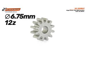 BRASS PINION 12d. ERGAL DIAMETER 6,75mm.