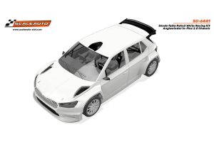 SKODA FABIA RALLY2 WHITE RACING KIT - ANGLEWINDER