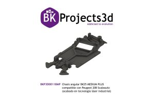 CHASIS ANGULAR BK25 MEDIUM PLUS LASER COMPATIBLE PEUGEOT 208 SCALEAUTO