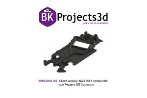 CHASIS ANGULAR BK25 SOFT COMPATIBLE CON PEUGEOT 208 SCALEAUTO