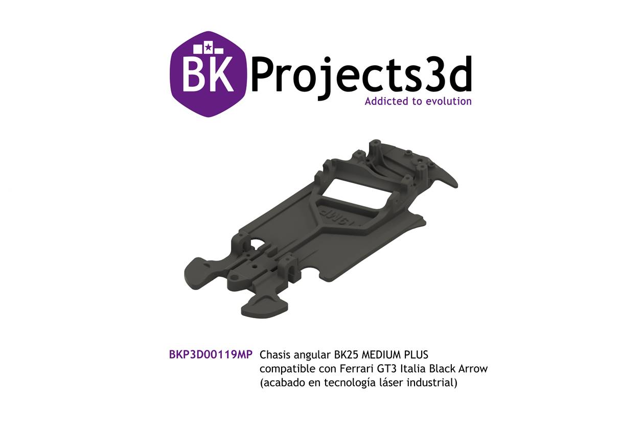 CHASIS ANGULAR BK25 MEDIUM PLUS LASER COMPATIBLE FERRARI GT3 ITALIA BLACK ARROW