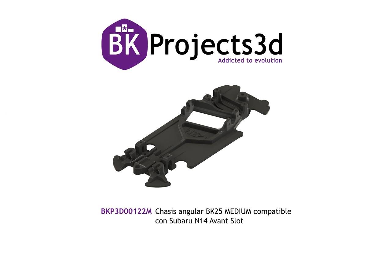 CHASIS ANGULAR BK25 MEDIUM COMPATIBLE CON SUBARU N14 AVANT SLOT