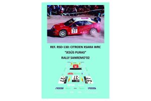 CALCAS 1/32 CITROEN XSARA WRC - RALLYE SAN REMO 2002