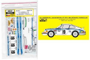 CALCAS 1/24 PORSCHE 911 2,7RS - 2nd. SAFARI RALLY 1974