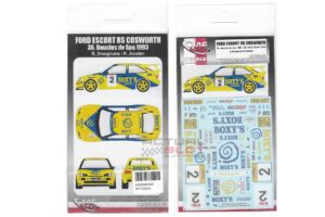 DECALS 1/24 FORD ESCORT RS COSWORTH