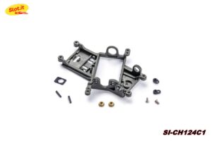 SOPORTE MOTOR ANGLEWINDER Offset 1,25mm. EVO-6 FIBRA CARBONO