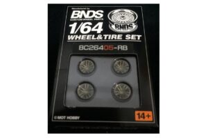 JUEGO DE RUEDAS Y NEUMÁTICOS 1/64