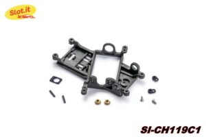 SOPORTE MOTOR ANGLEWINDER Offset 1,0mm. EVO-6 FIBRA CARBONO