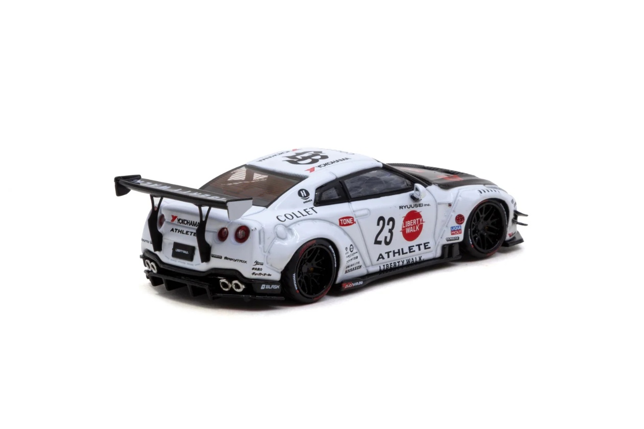 LB-WORKS NISSAN GT-R R35 type 2 White - Tarmac Works HOBBY64 - Imatge 4
